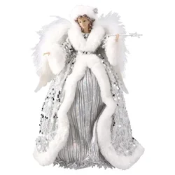 Festa angel 10 novogodišnja dekoracija vila srebrna 40cm ( 750066 )