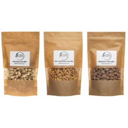 Komplet - soljeni pistacije 500g + soljeni indijski oreščki 500g + soljeni mandlji 500g