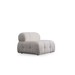 Atelier del Sofa Fotelja Petite O1, 108 x 108 x 83 cm, 95 x 95 x 75 cm, Bela