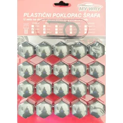 MyWay Plastični poklopac šrafa 19mm sivi