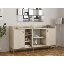 HANAH HOME Komoda Vuslat Travertine