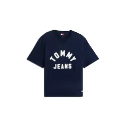 Tommy Jeans Majica 90S NEW CLASSIC mornarska/bela