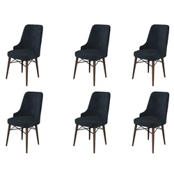 Hanah Home Set stolica Pare, 46x94x46 cm, 6 komada, Antracit-braon