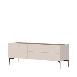 JELA TV STO TV148N-1K2F/S45 - kolekcija Sky 45 - Tobacco hrast/Kašmir mat lak - 148x56x47 cm