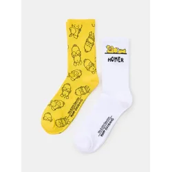 Sinsay - Duge čarape The Simpsons 2 pack - šareno