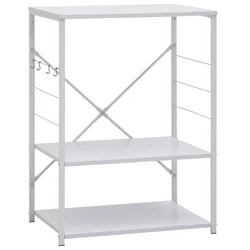 Ormarić za mikrovalnu pećnicu bijeli 60 x 39,6 x 79,5 cm drveni