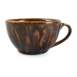 Rjava porcelanasta skodelica za kapučino 200 ml Resto – BonBistro
