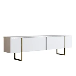Hanah Home Luxe 1 618BLY1102 TV polica, Bela