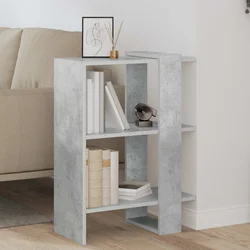 Polica Betonski sivi 52 x 25 x 71,5 cm Konstruirano drvo