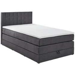 Xora POSTELJA BOXSPRING 120 cm x 200 cm , tekstil antracit