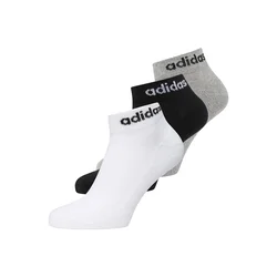 Adidas Čarape C Lin Ankle 3P, IC1304, 3 Para, Crne, Sive i Bele