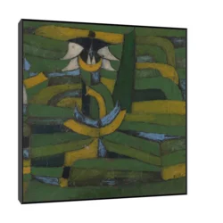 Canvas Slika na platnu White Blossom in the Garden, Paul Klee, Sa ramom, 60 x 60 cm, Crni
