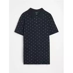 Sinsay - Pamučna polo majica - mornarsko