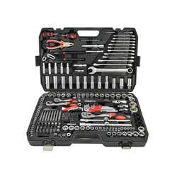 awtools KOMPLET KLJUČEV 225-DELNI 1/2/3/8/1/4 ČRNE VRSTE