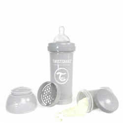 Twistshake Steklenička Anti-Colic - siva - 260ml