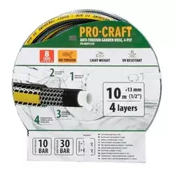 Procraft Črno-rumena vrtna cev PR-4KAT1310