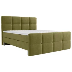 Esposa POSTELJA Z VZMETNICO 180 cm x 200 cm , tekstil olivno zelena