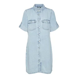VERO MODA Dolga srajca VMJennie svetlo modra