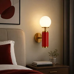 Opviq zidna lampa Moira-20201-F, 1 × E27, crvena