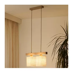 Brilagi - Luster na sajli FOREST 2xE27/15W/230V borovina/braon/krem