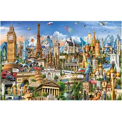 Educa - Puzzle Simboli Evrope MINI - 1 000 kosov