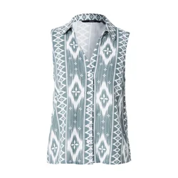 VERO MODA Bluza VMMYMILO  pastelno zelena / bela