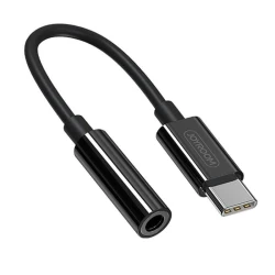 Joyroom Ben Series adapter 3.5 mm jack/USB-C, črna
