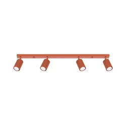 Sollux SL.1641 - Reflektor KARBON 4xGU10/10W/230V rdeča