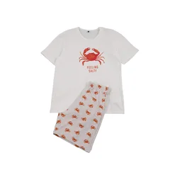 Trendyol muški set pidžama Tmnss26Pt00020, Ecru-Ecru