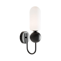 MAXLIGHT W0381 - Zidna lampa ROMA 1xG9/12W/230V crna