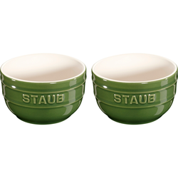 Ramekin, 9 cm, set 2, zelena, keramika, Staub