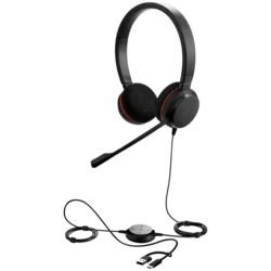 JABRA Evolve 20, Stereo UC, USB C/A adapter