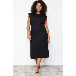 Trendyol Curve Black Midi Knitted Dress