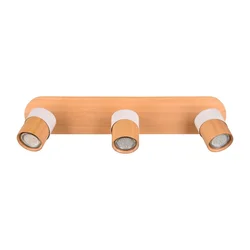 Bela/rjava stropna svetilka o 6 cm Aruni – Trio