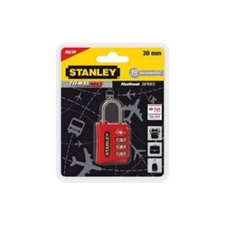 STANLEY Katanac za torbe, 30mm sa tri šifre, Crveni