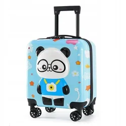 shumee Otroški kovček ECARLA s kodo Panda Blue WP07