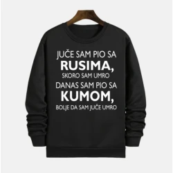 MAFIMI Muški duks Juče sam pio sa Rusima, Crni