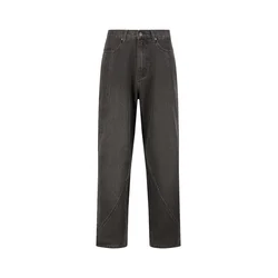 Ed Hardy Kavbojke siva/črn denim/bela