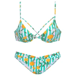 BUFFALO Bikini meta / žad / mandarina / off-bela