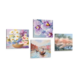 Set slik Benetke in lepote narave - 4x 40x40