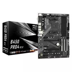 ASROCK Matična ploča B450 PRO4 R2.0 crna