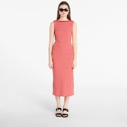 TOMMY HILFIGER Obleka rdeča/bela