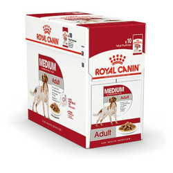 ROYAL CANIN Vlažna hrana u kesici za odrasle pse srednjih rasa Medium Adult 10x140gr