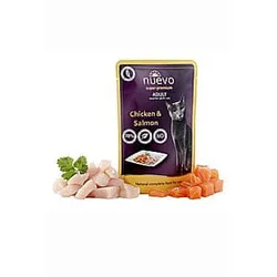 Nuevo Vlažna hrana za mačke Grain Free, 80 g - losos i piletina
