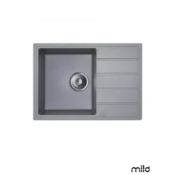 Milo Granitna sudopera Metro, o90, 62x44cm, Diamond grey