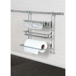 Držač ubrusa i folije za reling cev 355x180x400mm hrom Starax