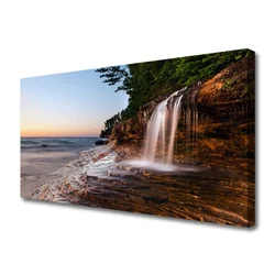 tulup.si Slika na platnu Slap landscape vode 125x50 cm