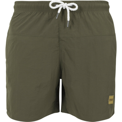 Urban Classics Kratke kopalne hlače Block Swim, zelena