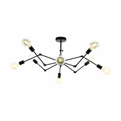 Eglo 49037 - Luster na šipci EXMOOR 8xE27/60W/230V