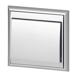 Vgradno enopolno stikalo Luna, 10A, 250V, WP-1L, srebrna